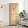 Image de vidaXL Buffet haut Chêne sonoma 69,5x34x180 cm Bois d'ingénierie