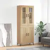 Image de vidaXL Buffet haut Chêne sonoma 69,5x34x180 cm Bois d'ingénierie