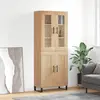 Image de vidaXL Buffet haut Chêne sonoma 69,5x34x180 cm Bois d'ingénierie