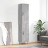 Image de vidaXL Buffet haut Sonoma gris 34,5x34x180 cm Bois d'ingénierie