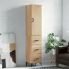 Image de vidaXL Buffet haut Chêne sonoma 34,5x34x180 cm Bois d'ingénierie