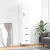 Image de vidaXL Buffet haut Blanc 34,5x34x180 cm Bois d'ingénierie