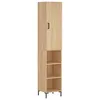 Image de vidaXL Buffet haut Chêne sonoma 34,5x34x180 cm Bois d'ingénierie
