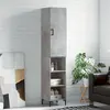 Image de vidaXL Buffet haut Gris béton 34,5x34x180 cm Bois d'ingénierie