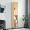 Image de vidaXL Buffet haut Chêne sonoma 34,5x34x180 cm Bois d'ingénierie