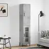 Image de vidaXL Buffet haut Gris béton 34,5x34x180 cm Bois d'ingénierie