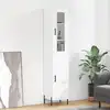 Image de vidaXL Buffet haut Blanc 34,5x34x180 cm Bois d'ingénierie
