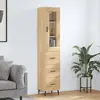 Image de vidaXL Buffet haut Chêne sonoma 34,5x34x180 cm Bois d'ingénierie