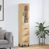Image de vidaXL Buffet haut Chêne sonoma 34,5x34x180 cm Bois d'ingénierie