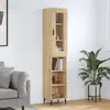 Image de vidaXL Buffet haut Chêne sonoma 34,5x34x180 cm Bois d'ingénierie
