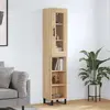 Image de vidaXL Buffet haut Chêne sonoma 34,5x34x180 cm Bois d'ingénierie