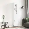 Image de vidaXL Buffet haut Blanc 34,5x34x180 cm Bois d'ingénierie