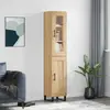 Image de vidaXL Buffet haut Chêne sonoma 34,5x34x180 cm Bois d'ingénierie