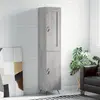 Image de vidaXL Buffet haut Sonoma gris 34,5x34x180 cm Bois d'ingénierie