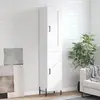 Image de vidaXL Buffet haut Blanc 34,5x34x180 cm Bois d'ingénierie