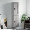 Image de vidaXL Buffet haut Sonoma gris 34,5x34x180 cm Bois d'ingénierie