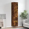 Image de vidaXL Buffet haut Chêne fumé 34,5x34x180 cm Bois d'ingénierie