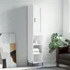 Image de vidaXL Buffet haut Blanc 34,5x34x180 cm Bois d'ingénierie