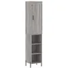 Image de vidaXL Buffet Haut, Armoire de Rangement avec Pieds, Meuble de Rangement, Organisateur Salon Salle de Séjour, Moderne, Sonoma Gris Bois d'Ingénierie