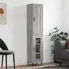 Image de vidaXL Buffet haut Sonoma gris 34,5x34x180 cm Bois d'ingénierie