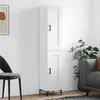 Image de vidaXL Buffet haut Blanc 34,5x34x180 cm Bois d'ingénierie