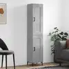 Image de vidaXL Buffet haut Gris béton 34,5x34x180 cm Bois d'ingénierie