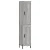 Image de vidaXL Buffet Haut, Armoire de Rangement avec Pieds, Meuble de Rangement, Organisateur Salon Salle de Séjour, Moderne, Sonoma Gris Bois d'Ingénierie