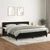 Image de vidaXL Sommier à lattes de lit et matelas Noir 200x200 cm Velours