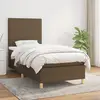 Image de vidaXL Sommier à lattes de lit avec matelas Marron foncé 80x200 cm