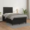 Image de vidaXL Sommier à lattes de lit matelas Noir 120x200 cm Similicuir