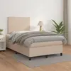 Image de vidaXL Sommier à lattes de lit avec matelas Cappuccino 120x200 cm