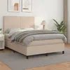 Image de vidaXL Sommier à lattes de lit avec matelas Cappuccino 140x200 cm