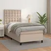 Image de vidaXL Sommier à lattes de lit avec matelas Cappuccino 80x200 cm