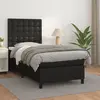 Image de vidaXL Sommier à lattes de lit avec matelas Noir 100x200 cm Similicuir