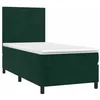 Image de vidaXL Sommier à lattes de lit avec matelas Vert foncé 90x200 cm