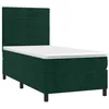 Image de vidaXL Sommier à lattes de lit avec matelas Vert foncé 90x190 cm