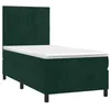 Image de vidaXL Sommier à lattes de lit et matelas Vert foncé 80x200 cm Velours