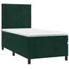 Image de vidaXL Sommier à lattes de lit avec matelas Vert foncé 90x200 cm