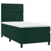 Image de vidaXL Sommier à lattes de lit et matelas Vert foncé 80x200 cm Velours