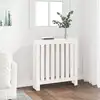 Image de vidaXL Cache-radiateur Blanc 79,5x19x84 cm Bois massif de pin