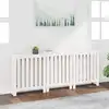 Image de vidaXL Cache-radiateur Blanc 210x21x85 cm Bois massif de pin