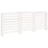 Image de vidaXL Cache-radiateur Armoire de Radiateur Couverture de Chauffage Salon Salle de Séjour Intérieur Blanc 210x21x85 cm Bois Massif de Pin