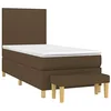 Image de vidaXL Sommier à lattes de lit avec matelas Marron foncé 80x200 cm