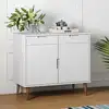 Image de vidaXL Buffet MOLDE Blanc 90x40x80 cm Bois massif de pin