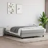Image de vidaXL Sommier à lattes de lit avec matelas Gris clair 140x190cm Tissu