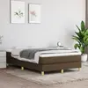 Image de vidaXL Sommier à lattes de lit avec matelas Marron foncé 120x200 cm