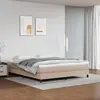 Image de vidaXL Sommier à lattes de lit avec matelas Cappuccino 180x200 cm