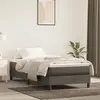 Image de vidaXL Sommier à lattes de lit et matelas Gris foncé 90x190 cm Velours