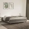 Image de vidaXL Sommier à lattes de lit et matelas Gris clair 160x200cm Velours