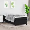 Image de vidaXL Sommier à lattes de lit et matelas Noir 80x200 cm Tissu